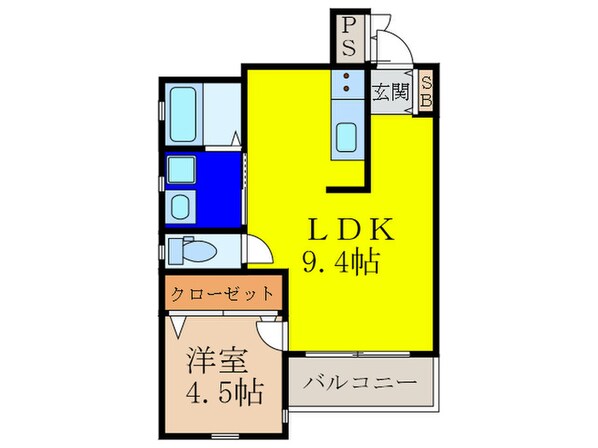 ナイスコーポ豊津の物件間取画像